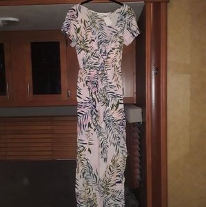 Miami print maxi dress